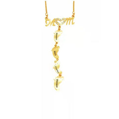 Personalized Baby Feet Necklace