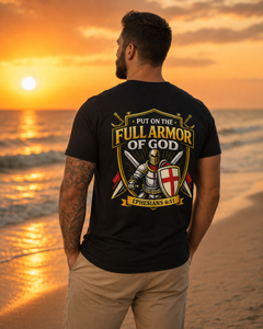 Full Armor of God T-Shirt — TempleBuilt Christian Faith Graphic Tee (Ephesians 6:11)