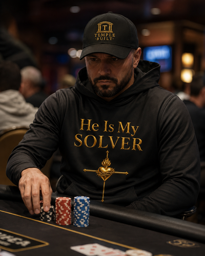 He Is My Solver Hoodie — Christian Faith Athletic Warmup