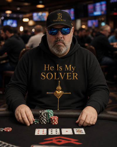 He Is My Solver Hoodie — Christian Faith Athletic Warmup