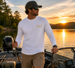 “Weekend Forecast: 100% Fishing” UV Protection Men’s Tee