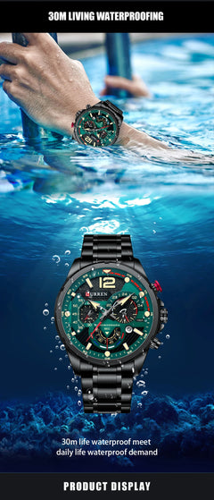 CURREN Men's Sport Quartz Chronograph Wristwatch