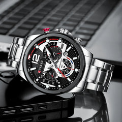CURREN Men's Sport Quartz Chronograph Wristwatch