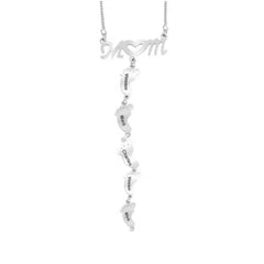 Personalized Baby Feet Necklace