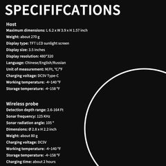 Portable Fish Finder and Depth Finder