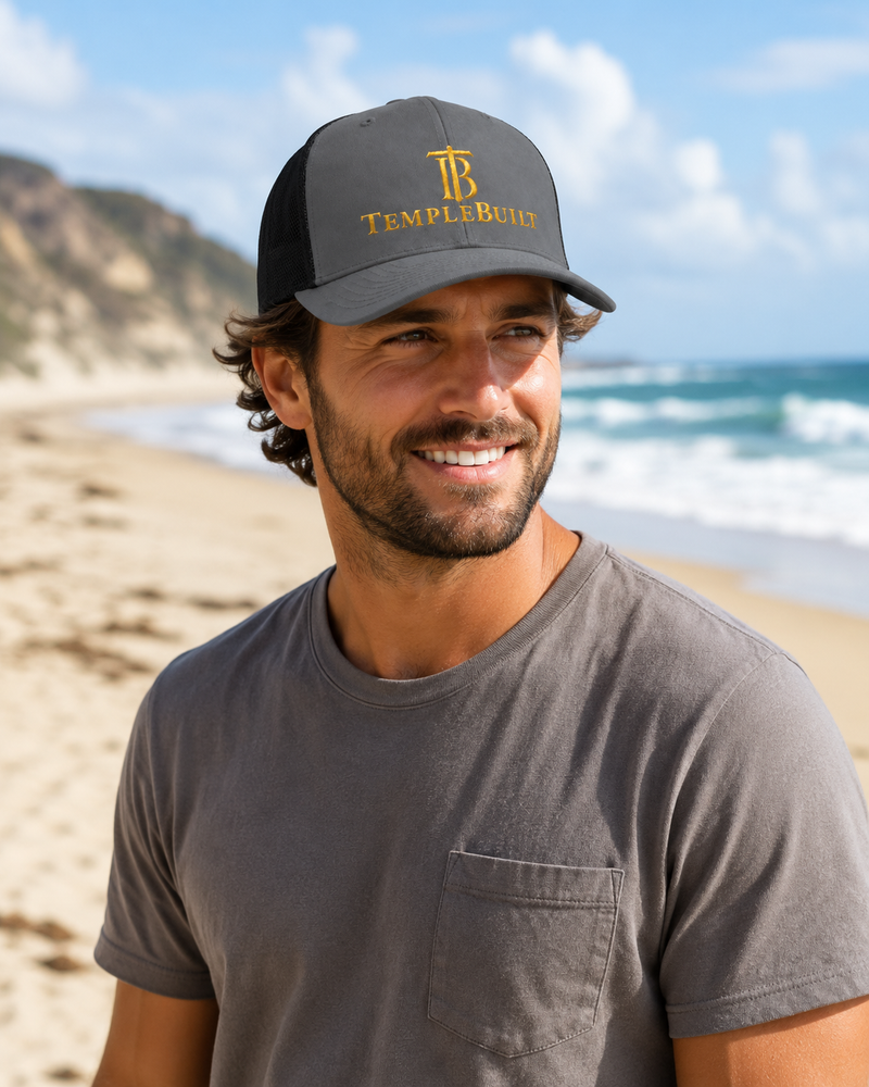 TempleBuilt Logo Snapback Trucker Cap