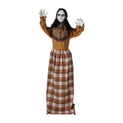 5 Ft Standing Pop-Up Creepy Ghost Woman Decoration - Beige