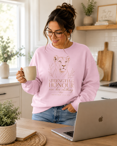 TempleBuilt Lioness Strength & Honour Crewneck Sweatshirt