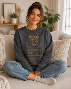 TempleBuilt Lioness Strength & Honour Crewneck Sweatshirt