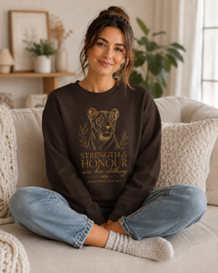 TempleBuilt Lioness Strength & Honour Crewneck Sweatshirt
