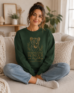 TempleBuilt Lioness Strength & Honour Crewneck Sweatshirt