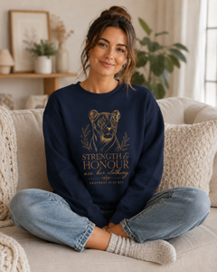TempleBuilt Lioness Strength & Honour Crewneck Sweatshirt