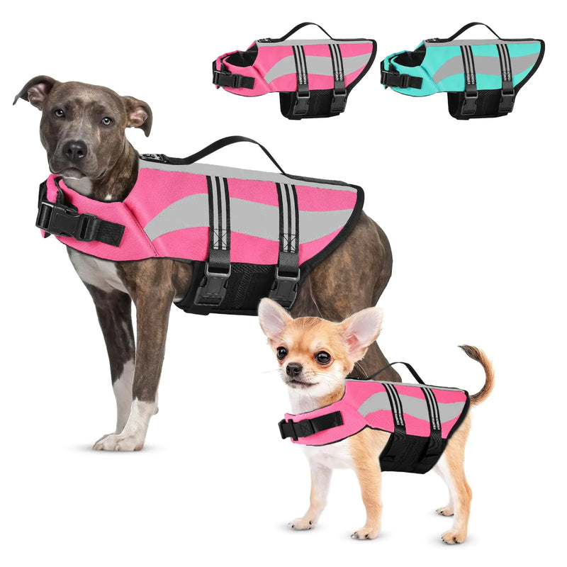 Dog Life Jacket with Reflective Stripes