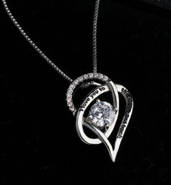 To My Mom Heart Necklace