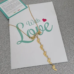 Personalized Baby Feet Necklace