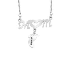 Personalized Baby Feet Necklace