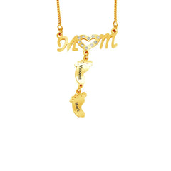 Personalized Baby Feet Necklace